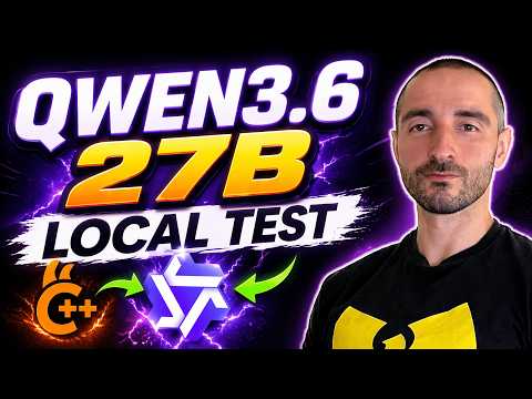 Qwen3.6 (27B) Local Test | Better than Gemma 4? | Coding, OCR, Images with llama.cpp | 🔴 Live