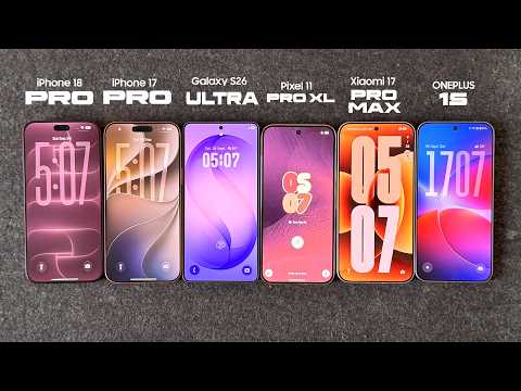 Which Phone Overheats / Dims First? iPhone vs Samsung vs Pixel vs Xiaomi vs OnePlus DISPLAY TEST!