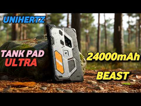 Unihertz Tank Pad Ultra - 24,000mAh Battery, Built-in 1080P Projector Rugged Monster