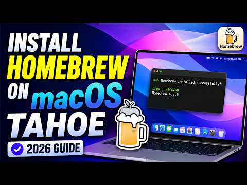 Hombrew Install on MacOS Tahoe in 3 Minutes!