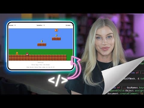 Learn JavaScript by building Mario! (Super simple!)