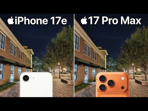 iPhone 17e VS iPhone 17 Pro Max Camera Test Comparison
