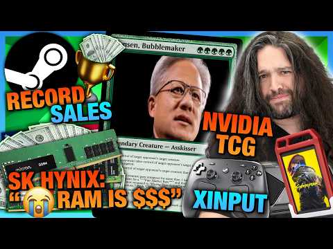 HW News - NVIDIA Sells Leather Jacket & TCG, Steam Record Sales, Memory Makers Cry into Money