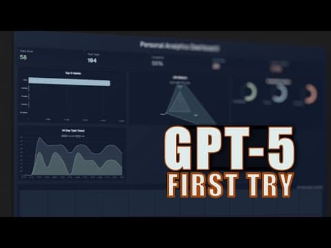 GPT-5 Just One-Shot This Animated Obsidian Dashboard (Dataview)