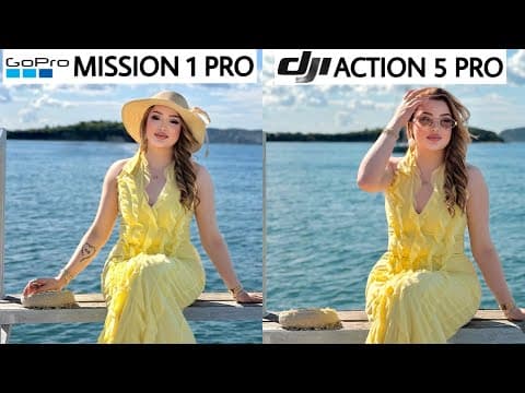 GoPro Mission 1 Pro VS Dji Action 5 Pro Camera Test Comparison