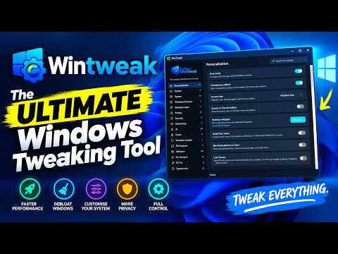 WinTweak: The ULTIMATE Windows Tweaking Tool