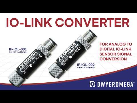 Convert Analog Sensor Signals to Digital IO-Link Data With The IF-IOL From DwyerOmega