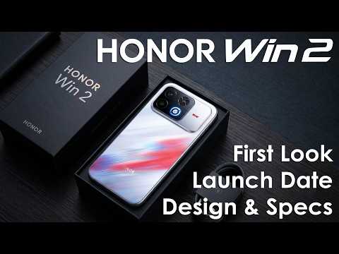 Honor Win 2 Series First Look, Launch Date, Design & Specs Revealed