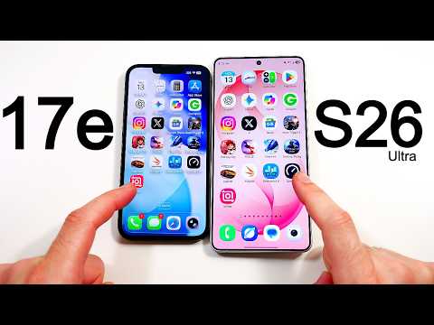 iPhone 17e vs Galaxy S26 Ultra Speed Test