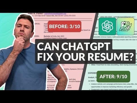 Can ChatGPT Fix Your Resume? | DEMO
