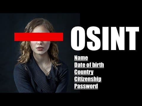 OSINT for Beginners: Find Everything About Anyone!
