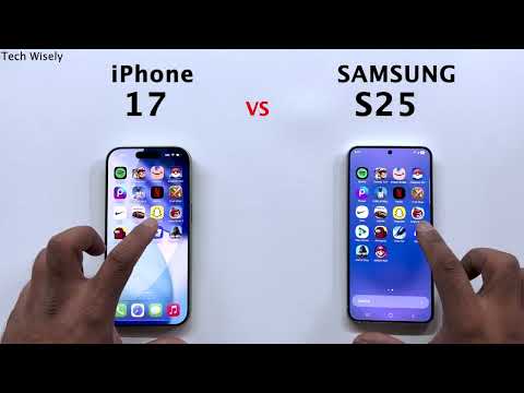 iPhone 17 vs SAMSUNG S25  - Speed Test
