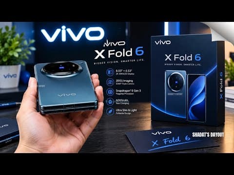 Vivo X Fold 6: The Game Changing Foldable You've Been Waiting For!