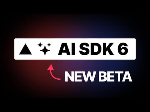 AI SDK 6 is SWEET