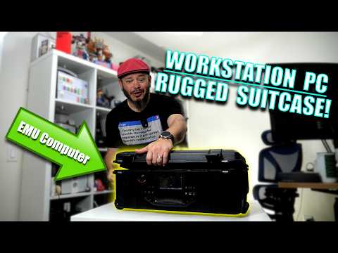 Pack A MONSTER Workstation PC in a Carry On Suitcase? EMU Computer Hands On!
