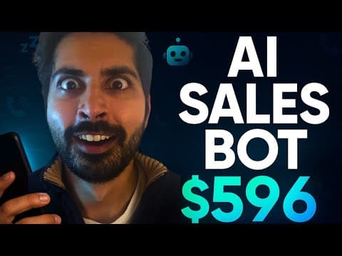 My AI Sales Bot Made $596 Overnight | MCP Build