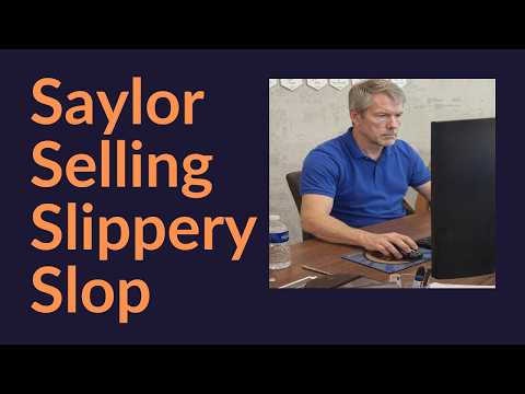Saylor Selling Slippery Slop (More BIP-110 Pearl Clutching)