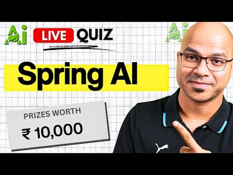 Spring AI Live Quiz | Win Prizes