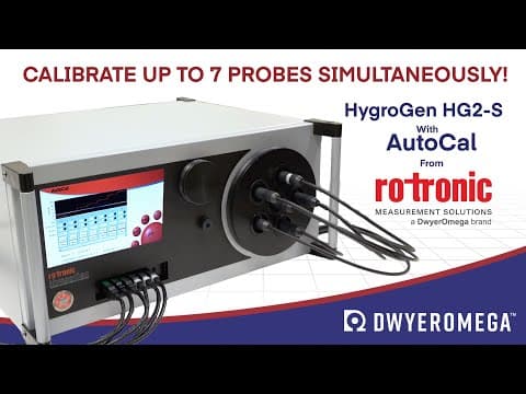 Calibrate up to 7 probes simultaneously with the HygroGen 2 with AutoCal