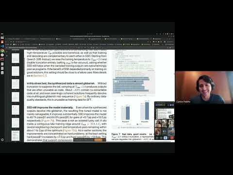Hugging Face Journal Club: Embarrassingly Simple Self-Distillation Improves Code Generation
