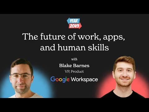 The future of work, apps, and human skills