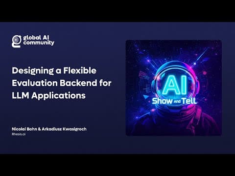 Designing a Flexible Evaluation Backend for LLM Applications