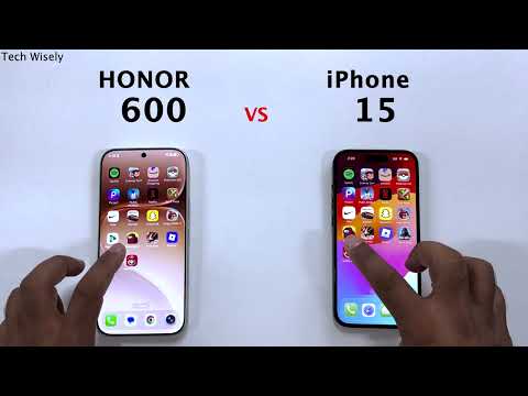HONOR 600 vs iPhone 15 - Speed Test