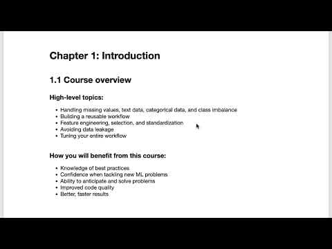 Course overview: "Master Machine Learning with scikit-learn"