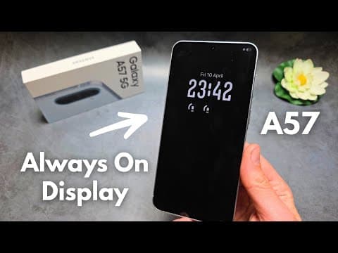 Samsung Galaxy A57 5G - Always ON Display , How to Enable + Customize Style & Design of AOD