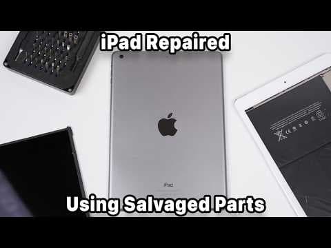 Rebuilding A Broken iPad Using E-Waste Parts.