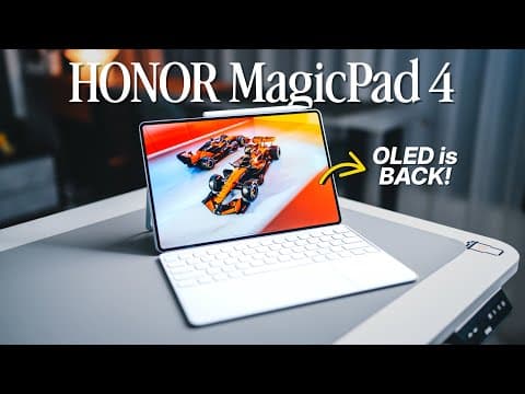 HONOR MagicPad 4: Woah. INCREDIBLE SPECS! 🤯 SD8 Gen 5, 165Hz OLED, 10100mAh Battery!🔥