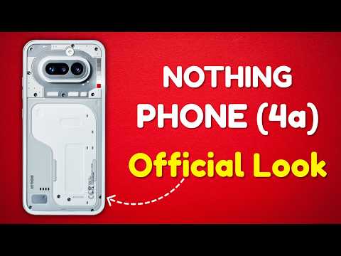 Nothing Phone (4a) Official Look — All-New Glyph Bar Design! 🚀
