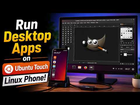 Run Desktop Apps on Ubuntu Touch Phone!