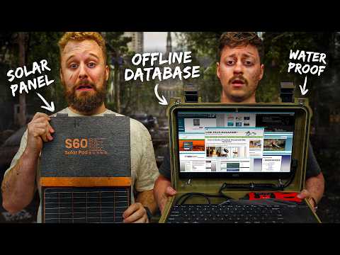 The Dooms Day PC - Water Proof + Solar Powered Computer Setup