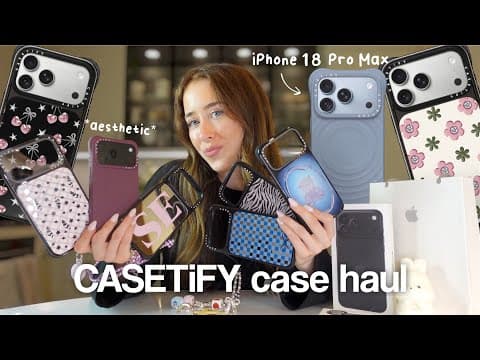 CASETiFY iPhone 18 Pro Max CASE HAUL (Ultra Impact Case, Ripple Case)📱 + Aesthetic Accessories ⋆𐙚₊