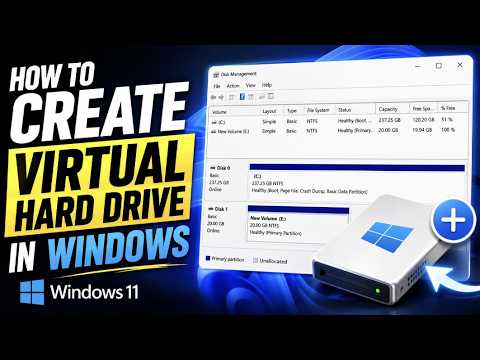 How To Create A Virtual Hard Drive In Windows 11 2026: Ultimate VHDX Setup And Disk Management!