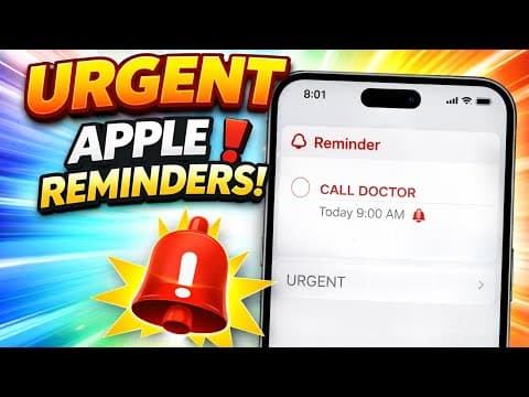 Apple Introduces URGENT Reminders - This is Revolutionary!