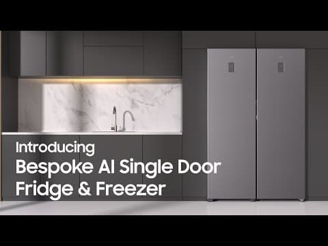 Introducing Bespoke AI Single Door Fridge & Freezer | Samsung