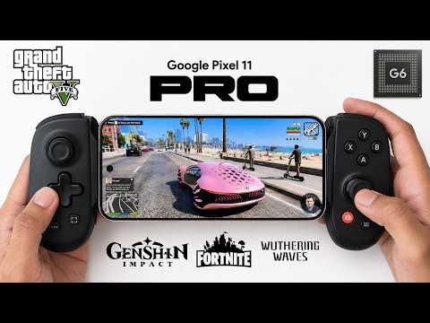 Pixel 11 Pro GAMING TEST - GTA 5, BGMI, Genshin Impact & Fortnite | Tensor G6 | FPS & BATTERY