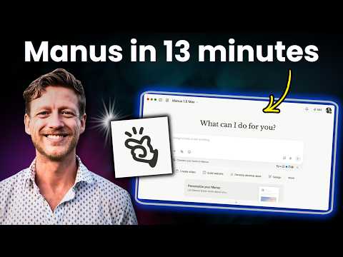 Manus AI explained simply in 13 minutes (setup & use cases)