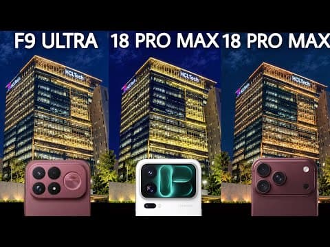 Poco F9 Ultra VS Xiaomi 18 Pro Max VS iPhone 18 Pro Max Camera Test