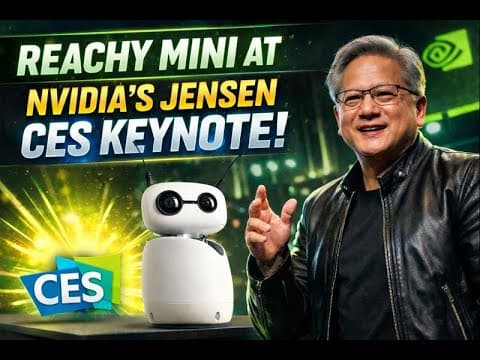 Reachy Mini at Nvidia's Jensen CES keynote
