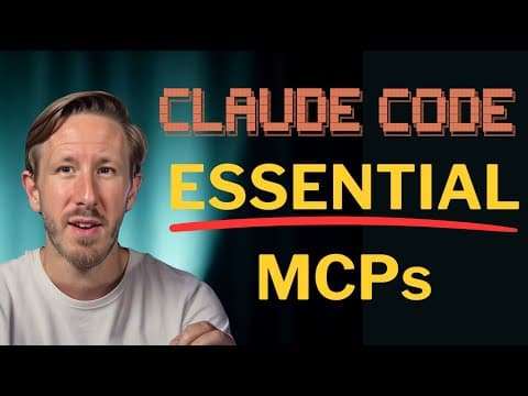 3 Must-Have MCPs for Claude Code