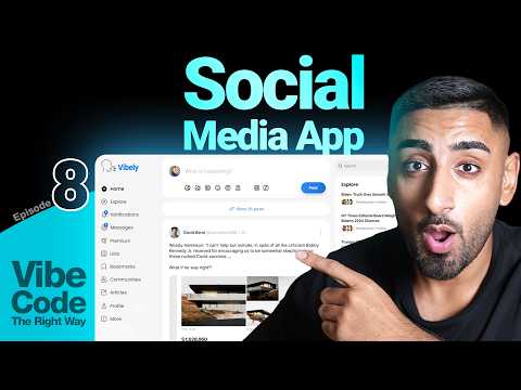 🟢 Let's Vibe Code a Social Media Platform with AI! | Beginner Series Ep #8 (Cursor, Clerk Billing)