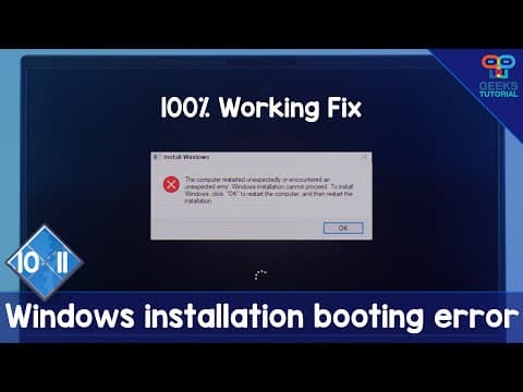 How to Fix Windows Installation Cannot Proceed Error | For Windows 10/11