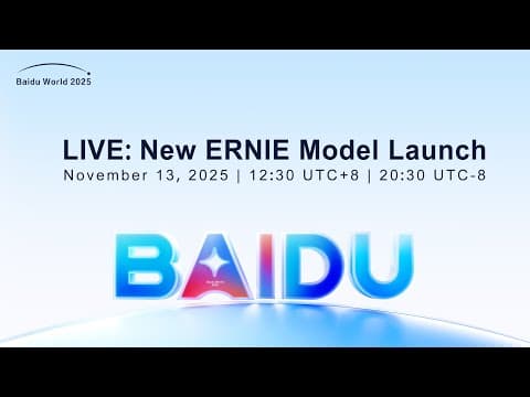 New ERNIE Model Launch