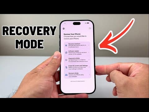 How To Enter Recovery Mode On iPhone (iOS 27)