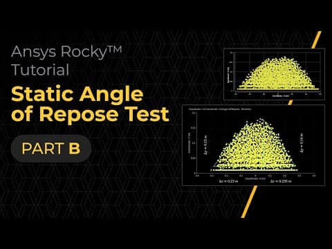 Ansys Rocky Tutorial: Static Angle of Repose Test [Part 2] - Post-processing with Scripts