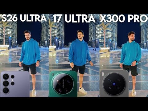 Samsung Galaxy S26 Ultra VS Xiaomi 17 Ultra VS Vivo X300 PRO Camera Test