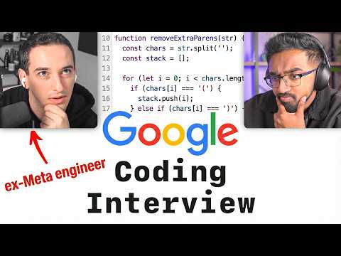 Google Coding Interview With a Meta Software Engineer